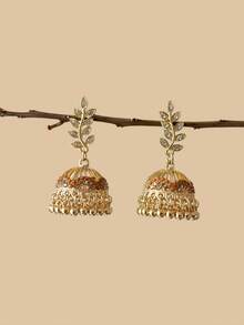 Elegant Faux Pearl Decor Round Hollow Creative Pattern Drop Earrings, Suitable For Daily Wear - Pendant Type - View 7