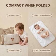 1pc Portable Foldable Baby Diaper Changing Pad, Travel Diaper Changing Mat - Multicolor - View 1