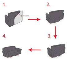 Solid Color Stretch Sofa Cover, Universal Elastic Sofa Slipcover, Soft & Skin-Friendly, Anti-Slip & Anti-Wrinkle, Machine Washable, Suitable For All Seasons - Black - View 4