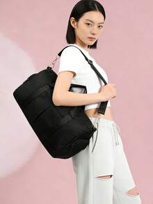 Fashion Sports Fitness Bag Large Capacity Outdoor Storage Travel Bag Short-Distance Travel Bag Independent Shoe Compartment Men And Women Unisex Bags - 彩色 - 查看 6