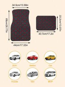 Easypie Selection 2pcs/4pcs Universal Waterproof Car Mats Set For Front And Rear, Car Carpet Accessories Interior Decor - Four Piece Set - View 10