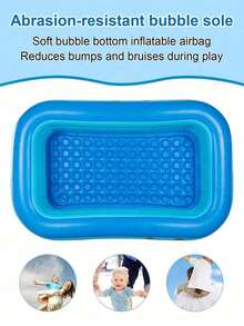 1pc Extra Large Thick Inflatable Swimming Pool, Suitable For Children And Adults, Outdoor Summer Holiday Family Swimming Pool, Essential For Water Party & Water Park (Bright Style) - Inflatable Swimming Pool - View 1