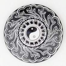 1pc Bagua , Feng Shui Compass Finger Gyro, Metal Stress Relief Toy, Birthday/Holiday Gift, Chinese Culture - Multicolor - View 8
