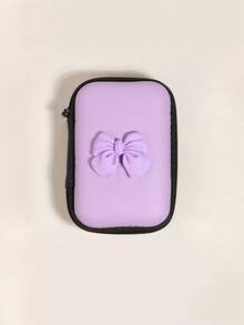 6 piezas Funda protectora de cable de datos con diseño de corazón lindo y lazo, bolsa organizadora de cables, caja de almacenamiento de accesorios digitales, bolsa con cremallera anti caída, compatible con cargador rápido de 20W, regalo para mujeres - Multicolor - Ver 25