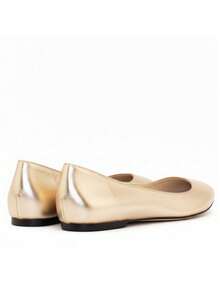 Bailarina CA-106 Metalizado Platino para Mujer de ELODIE - Elegancia y Confort Artesanal Hecha en España - Diseño Femenino y Versátil con Acabado Brillante - Ideal para Looks Diarios y Cuidados - Calidad Superior en Piel Ante Metalizado con Suela de Goma - Disponibles en Tallas 35-42 - PLATINO - Ver 3