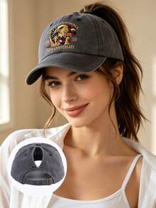 1pc Women's Casual Baseball Cap With Heart Embroidery, Adjustable Snapback, Suitable For Outdoor Sun Protection In Summer And Valentine's Day,Beach,Hat - Heart Embroidery 1 - View 9