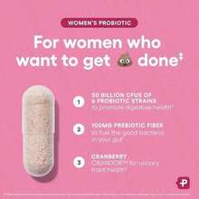 Physician's Choice Women's Probiotic Daily Digestive, Gut Health, Urinary Tract, And Immune Support For Women With 50B CFUs, Cranberry & Prebiotics - 3瓶 - 查看 5