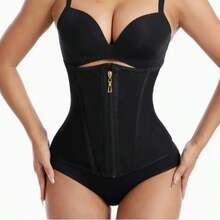 Đai nịt eo dành cho nữ này có thiết kế ba hàng cúc và khóa kéo, mang lại hiệu quả nịt eo lâu dài và rõ rệt. Sản phẩm có thể giặt máy và giúp tạo dáng đồng hồ cát, với hiệu quả định hình rõ rệt từ eo đến hông. - Nhiều màu - Xem 2