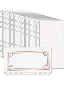1 Peça Pasta Transparente A5 A6 A7, Anéis Folhas Soltas Planejador, Capa de Caderno, Organizador Recarregável de Escritório, Organizador de Arquivos, Suprimentos de Escritório - Design Transparente para Fácil Visibilidade, Volta às Aulas, Suprimentos Escolares, Carteiras Duráveis para Dinheiro, Orçamento, Itens Essenciais de Escritório, Bens Domésticos, Visual Moderno, Conteúdo Visível, Construção Resistente, Portfólio de Diário de Estética Minimalista - transparente - Visão 5
