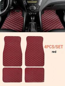 Easypie Selection 2pcs/4pcs Universal Waterproof Car Mats Set For Front And Rear, Car Carpet Accessories Interior Decor - Four Piece Set - View 3