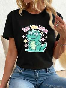 Women T-Shirts - Black - View 1