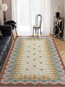 Tappeto da salotto moderno e rotondo, lavabile e antiscivolo - Tappeto morbido e sottile per soggiorno, tappeto da cucina e passatoia, tappeto decorativo per la casa - Multicolore - Visualizzare 3