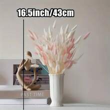 55-60 cành, cỏ đuôi thỏ giả màu đỏ dài 17 inch, dùng trang trí nhà cửa, thích hợp cho các kiểu cắm hoa phong cách Boho, đồ thủ công DIY, trang trí nhà bếp và đám cưới, Giáng sinh, Lễ Tạ ơn, làm vòng hoa. - Trắng hồng - Xem 6
