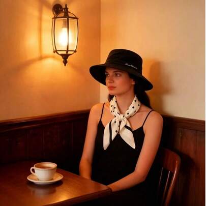 3 pezzi Set di accessori a tema avventura nella giungla per donna | Sciarpa a pois, cappello da pescatore e maniche per braccia | Adatto per primavera/estate, giochi di ruolo, feste, servizi fotografici all'aperto, compleanni e regali per le vacanze, accessori alla moda