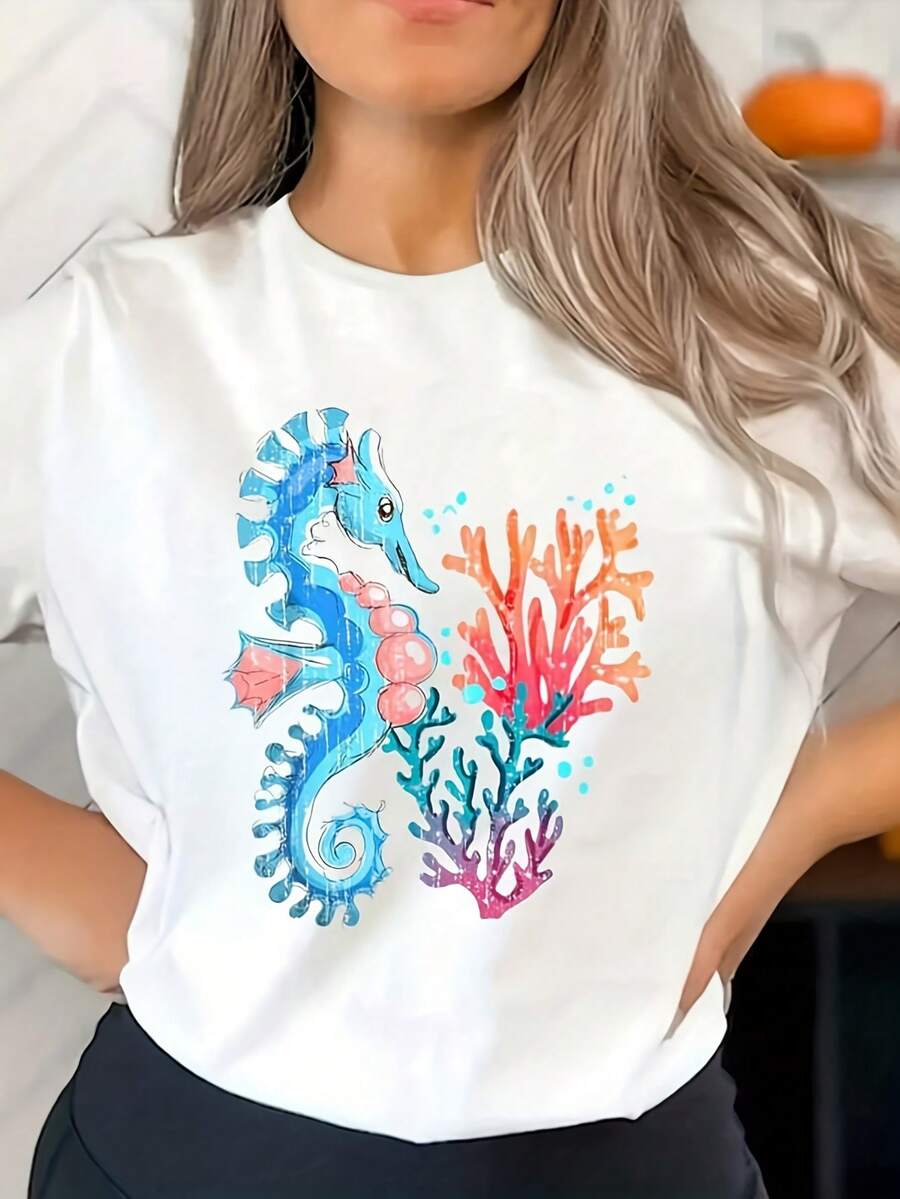 Women T-Shirts - White - View 1