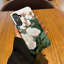 Funda para teléfono - Compatible con 17, 16, 15, 14, 13, 12, 11, Plus, Air, Pro, Max, Galaxy S21, S22, S23, S24, S25, S26 FE, Edge, Pus, Ultra, A05, A06, A07, A13, A14, A15, A16, A17, A26, A52, A53, A54, A55, A56, A32, A34, A35, A36, A71, Regalos perfectos Funda para Samsung Galaxy S25 Ultra 4G 5G con diseño de plantas, funda suave esmerilada negra para Samsung S23Ultra/S23Plus/S22/S22Plus/S22Ultra/S21/S21Plus/S21Ultra/S23/S24/S24Plus/S24Ultra/S20Fe/S24Fe/A16/A15/S25/S25Plus/S - Color mixto 1 - Ver 4