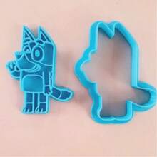 Bluey Khuôn cắt bánh quy hình hoạt hình, khuôn cắt bánh quy hình gấu Bruin Bingo, khuôn 3D dùng cho bánh sinh nhật, bánh quy, in trang trí, khuôn đất sét chủ đề hoạt hình, phù hợp cho trẻ em và người lớn, tạo hình trang trí sáng tạo, cần thiết cho sinh nhật, Giáng sinh, Năm mới, đám cưới. - Nhiều màu - Xem 10