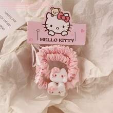 SANRIO 12个/6个三丽鸥Hello Kitty可爱树脂塑料卡通发夹套装，彩色混合公主风发饰，可爱卡通主题发夹 - KT - 查看 14