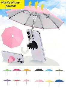 Motorcycle Riding Umbrella Stand, Dual-Use Sunshade & Rainproof Umbrella, UV Protection - Multiple Styles - View 2