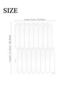 4/10/20 miếng gạch ốp tường lục giác tự dính kích thước 11,4" x 9", thích hợp cho nhà bếp, phòng tắm, lò sưởi và xe RV. - Mũi tên trắng tinh khiết - Xem 2