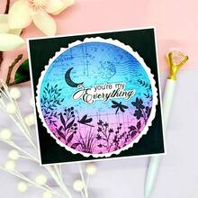 1pc Polka Dot Embossed Background Frame Series Metal Cutting Die, Suitable For DIY Scrapbooking, Card Making And Paper Craft Metal Cutting Mold - LG26-7948 - View 4