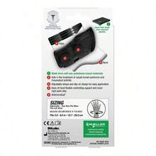 Green Fitted Wrist Brace, Left Hand, Unisex, One Size Fits Most, Black - Black+One Size Fits Most - View 4