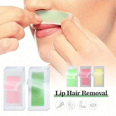 Bộ 10 miếng dán tẩy lông mặt, tẩy lông nhanh chóng không đau, phù hợp với mọi loại da.