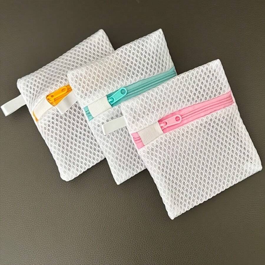 5件套（3个方形洗衣皂袋+2个特大号洗衣球）方形迷你洗衣机洗衣皂袋+特大号洗衣球，可重复使用，可水洗面料，小网眼洗衣袋 - 5pcs(3PC方形洗衣皂袋+2PC超大洗衣球) - 查看 1
