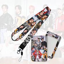 ST RAYKID S Long Lanyard Acrylic Pendant Plastic Pull-Type Card Holder, Student ID/Access Card Case With Transparent Window, Fashion Halter, Suitable For SKZ Concert Gifts - Multicolor - View 2
