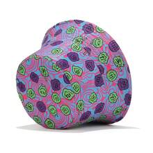 1pc New Alien Full Body Print Reversible Bucket Hat, Suitable As Gift, Print Placement Random - A - View 3