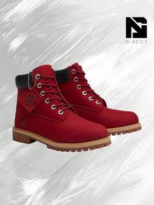 Timberland 6 Inch Boot Boys' Grade School– Order Sneakers– Shoes For Women - Vintage-Spring & Summer-Inspired Running Shoes, Shock-Absorbing Comfort, Gym To Streetwear Casual Wear -Mother's Day Gifts-Father's Day Gift-TB0A6BETAET - Red/Red - 查看 2