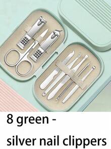Bộ dụng cụ làm móng tay, bộ dụng cụ chăm sóc cá nhân cho nữ, bộ dụng cụ làm móng chân, kìm cắt móng, bộ dụng cụ chăm sóc cá nhân chuyên nghiệp, bộ quà tặng dụng cụ làm móng kèm hộp đựng du lịch, phù hợp cho cả nam và nữ, có thể làm quà tặng cho bạn bè hoặc người thân. - Nhiều màu - Xem 15