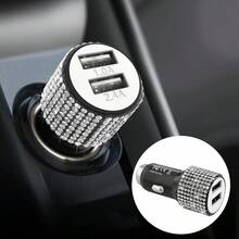 1 Stück Bling Bling Diamant Autoladegerät, herzförmiger Diamant Autoladegerät Adapter mit Digitalanzeige, Schnellladung, PD+USB, USB A/C Autoladegerät für Handy; Rosa, Weiß, Schwarz, Bunt, Rot, Blau und andere Farben erhältlich; geeignet für Handy, Dashcams, GPS usw.; passend für 12V/24V Fahrzeuge; handgefertigt, hervorragendes Geschenk für Männer und Frauen zu Feiertagen/Geburtstagen. - A - Übersicht 37