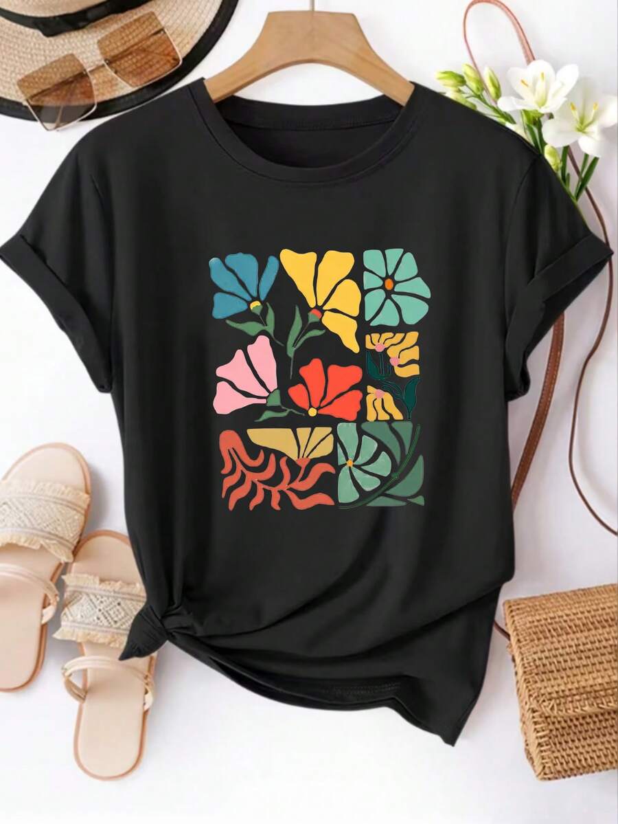 Women T-Shirts - Black - View 1