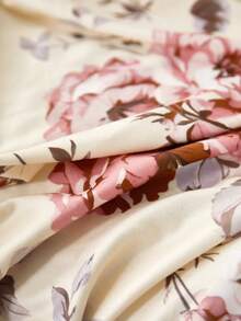 1pc Slip-Resistant Elastic Decorative Sofa Cover, Milk Silk Fabric Floral Print Skirt Design, Fit For Single/Double/Three/Four Seater Sofa, Pet-Friendly, Colorful, Suitable For Spring/Summer/Autumn/Winter - Multicolor - View 10