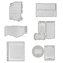 1 khuôn cắt giấy thủ công hình trang sách, khuôn cắt kim loại, khuôn dập nổi DIY, khuôn mẫu, khuôn cắt giấy để làm thiệp và trang trí album. - LG26-8012 - Xem 2