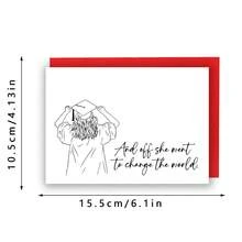趣味毕业贺卡 | 送给她的毕业贺卡 | 展翅高飞，改变世界 | 送给女儿的毕业礼物 | 大学毕业 | 毕业礼物 - 多色 - 查看 3
