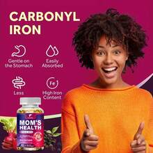 Mom's Health Supplement, With Folate, Vitamin C, SupportsImmune Function, Healthy Iron Levels, Supports Nervous System Health, For People With Iron Deficiency - 3 chai - Xem 6