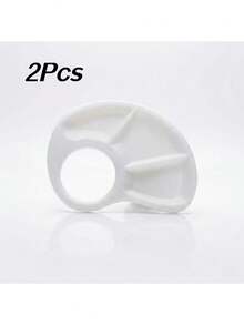 CTSZOOM 2 piezas Paleta de pulgar impresa en 3D, paleta de pintura portátil de plástico con secciones codificadas por color para pintura al óleo, acuarela y acrílica, suministros para artistas, viajes, escuela y hogar; Paleta de pintura compacta y portátil impresa en 3D, codificada por color, de plástico, para pinturas al óleo, acuarela y acrílica, herramientas de pintura para artistas y estudiantes; Mini paleta de pintura de pulgar impresa en 3D, codificada por color, para pintura al óleo, acuarela y acrílica, herramientas de arte, artesanía, viajes, escuela y hogar - Multicolor - Ver 2