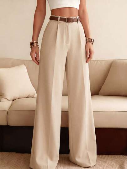 女士休闲时尚百搭阔腿裤，春夏新品，度假穿搭