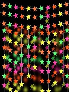 2m/3 Meters/4m Glow In The Dark UV Christmas Wreath - Random Multicolor Combination. Blacklight Reactive Fluorescent Party Supplies And Decorations, Suitable For Neon Birthday Party, Wedding, Halloween And Christmas. - Multiple Styles - View 2