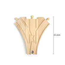 Nueva intersección estrella tren de madera accesorios ferrocarriles toda la marca de juego de vía de madera juguetes educativos para niños - VIOLETA/Violeta - Ver 3