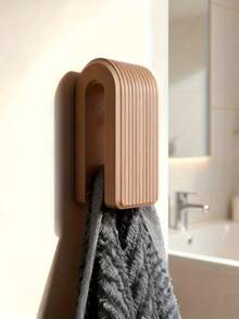 1pc Gravity Towel Hook, Wall Mounted Storage Without Drilling, Multi-Functional Hook - Gravity Towel Hook - View 6