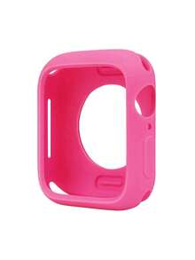 4pcs/Set Women Men Fashionable Casual Soft Silicone Watch Case Hollow Out Anti-Fall Protector Cover, For Apple Watch Case 40/41/42/44/45/46/49Mm, For Apple Watch Series Ultra/Se/11/10/9/8/7/6/5/4, Smart Watch Case Additions - Multicolor - View 5