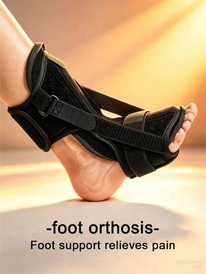 Adjustable Ankle Brace, Built-In Aluminum Splint Adjustable Foot Support, With Cushioned Support, Suitable For High Heels, Athletes, Workers And Elderly, Soft And Elastic Fabric