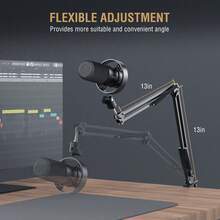 FIFINE K688CT (Versión Global) Kit de micrófono USB con soporte, micrófono vocal de estudio XLR con botón de silencio, perilla de volumen, conector para auriculares para PC, transmisión en vivo, grabación - Ver 8