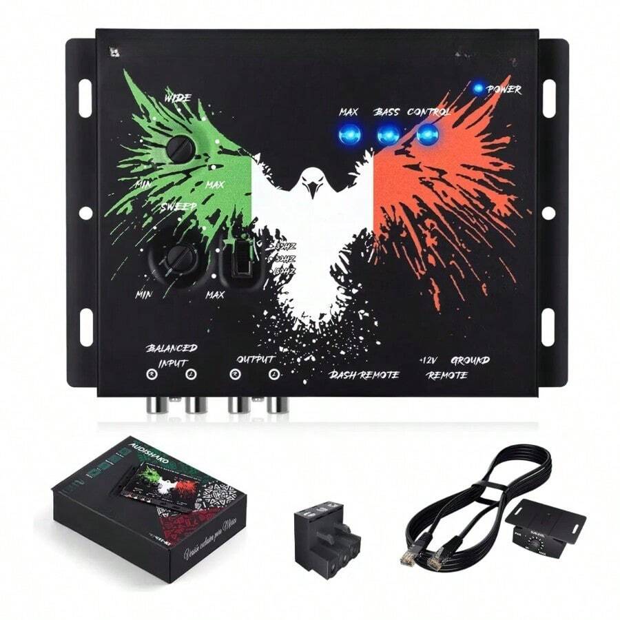 Epicentro Restaurador Digital de Bajos con LED Ecualizador para Auto Pickup SUV Control Remoto - Negro1 - Ver 1