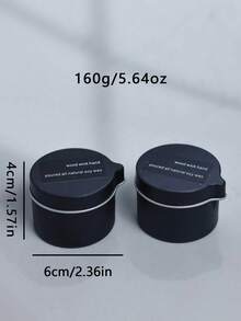香氛蜡烛，金属罐按摩精油蜡烛，椰子身体油蜡烛，适用于卧室和浴室，持久留香，富含精油，是馈赠亲朋好友的完美礼物，香薰蜡烛罐包装，适合旅行、生日、情人节或母亲节，香薰礼盒/2盎司 - 黑色 - 查看 12