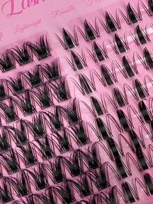 168 sợi mi giả dạng chùm C Curl Wispy Full Volume Manga Lash Clusters Fairy Eyelash Clusters Anime Cluster Eyelash Extensions Spiky Doe-Eye 2 Styles DIY Natural Individual Lashes 10-16MM Wide Band Fake Eyelashes Clusters - C - Xem 4