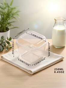 1/10/20/30/50pcs Reusable Cake Cups (With Lids), Square Transparent Mousse Cups Candy Boxes, Dessert And Fruit Pudding Jelly Ice Cream Baking Containers, Suitable For Birthday Wedding Holiday Party, Party Supplies, Event Catering, Square Containers, Modern Tableware, Lightweight Cups, Cake Containers - Multicolor - View 10